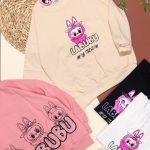 بلوز تک لبوبو پشت چاپ نگینی