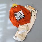 بلوز شلوار کتان طرح پوو