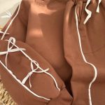 بلوز شلوار نوار دوزی پاپیون