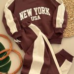 بلوز شلوار تیکه دوزی نیویورک