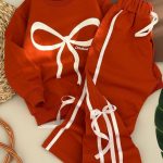 بلوز شلوار پاپیون نوار