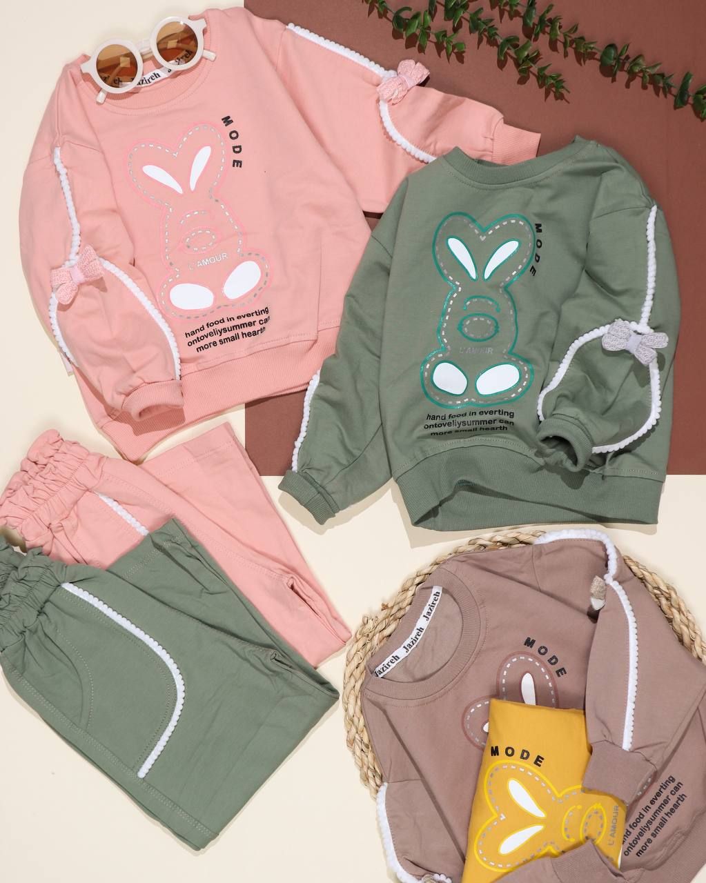 بلوز شلوار آستین دوخت پاپیون