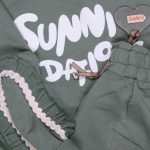 بلوز شلوار تیکه دوزی دوخت قلب