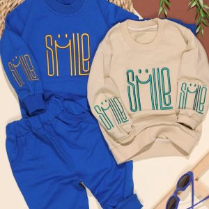 بلوز شلوار آستین گلدوزی SMILE