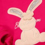 بلوز شلوار دخترانه گلدوزی خرگوش و گل