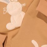 بلوز شلوار دخترانه گلدوزی خرگوش و گل