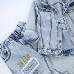 کت شلوار جین گلدوزی Chevrolet