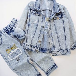 کت شلوار جین گلدوزی Chevrolet