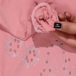 بلوز تک پروانه نگینی پشت چاپ