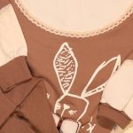 بلوز شلوار تیکه دوزی دانتل خرگوش