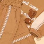 بلوز شلوار تیکه دوزی خرگوش عروسکی