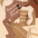 بلوز شلوار تیکه دوزی خرگوش عروسکی