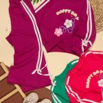 بلوز شلوار نوار دوزی گل برجسته