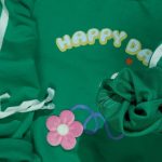 بلوز شلوار نوار دوزی گل برجسته