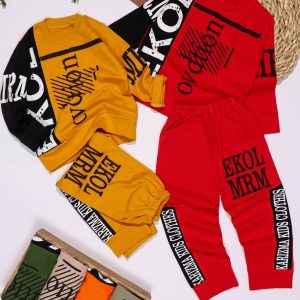 بلوز شلوار نیمه مشکی اکول