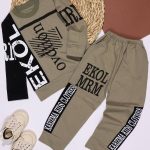 بلوز شلوار نیمه مشکی اکول