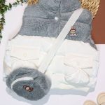 پافر باکسی کیف دار خز دار