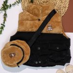 پافر باکسی کیف دار خز دار