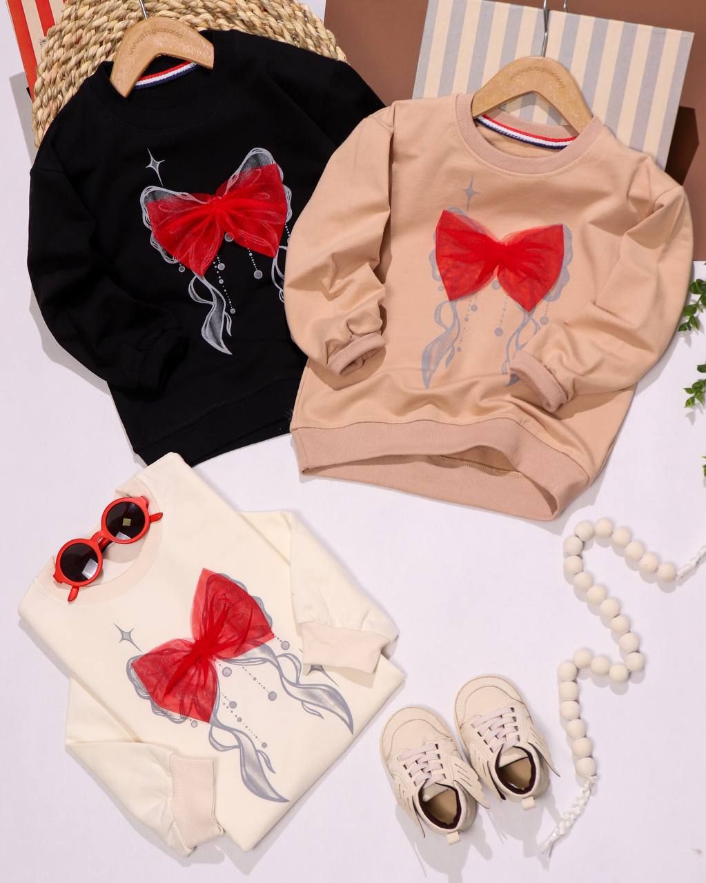 بلوز تک پاپیون دار (زیرفی)