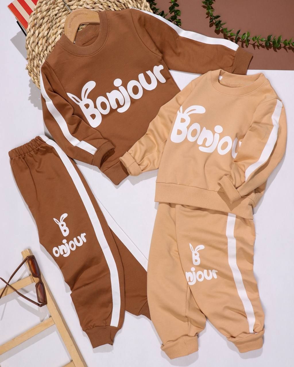 بلوز شلوار نوار دوزی BONJOUR