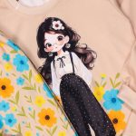 بلوز شلوار دختر عینکی