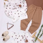 بلوز شلوار دخترانه تک گل