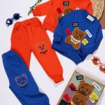 بلوز شلوار تیکه گلدوزی خرس