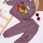 بلوز شلوار تیکه گلدوزی خرس