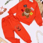 بلوز شلوار تیکه گلدوزی خرس