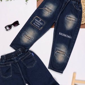 شلوار جین مام تیکه دوزی بالنسیاگا