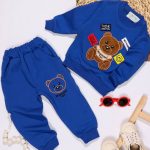 بلوز شلوار تیکه گلدوزی خرس