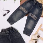 شلوار جین مام تیکه دوزی بوتگا