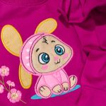 بلوز شلوار دخترانه چین دار گلدوزی