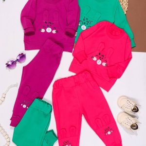 بلوز شلوار گوش دار دخترانه