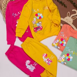 بلوز شلوار دخترانه ماشین بادکنک