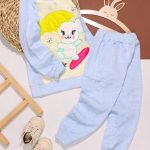 بلوز شلوار دخترانه گلدوزی چتر پولیشی