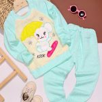 بلوز شلوار دخترانه گلدوزی چتر پولیشی