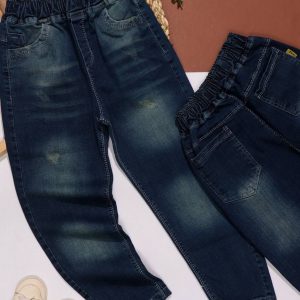 شلوار جین مام آبی تیره