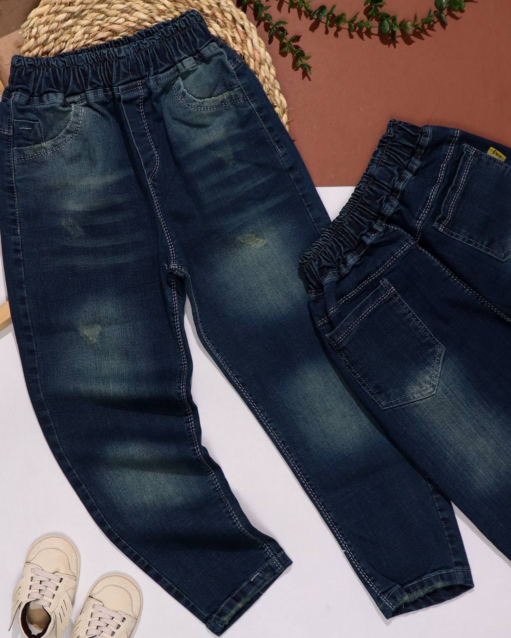 شلوار جین مام آبی تیره