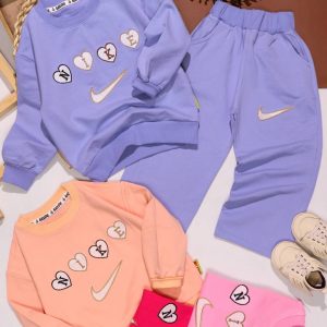 بلوز شلوار نایک گلدوزی نیم بگ