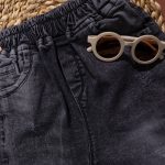 شلوار جین مام اسپرت ذغالی