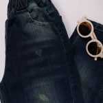 شلوار جین مام آبی تیره