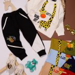 بلوز شلوار اسپرت طرح زرافه