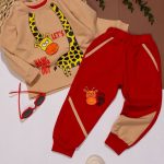 بلوز شلوار اسپرت طرح زرافه