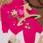 بلوز شلوار دخترانه زرافه