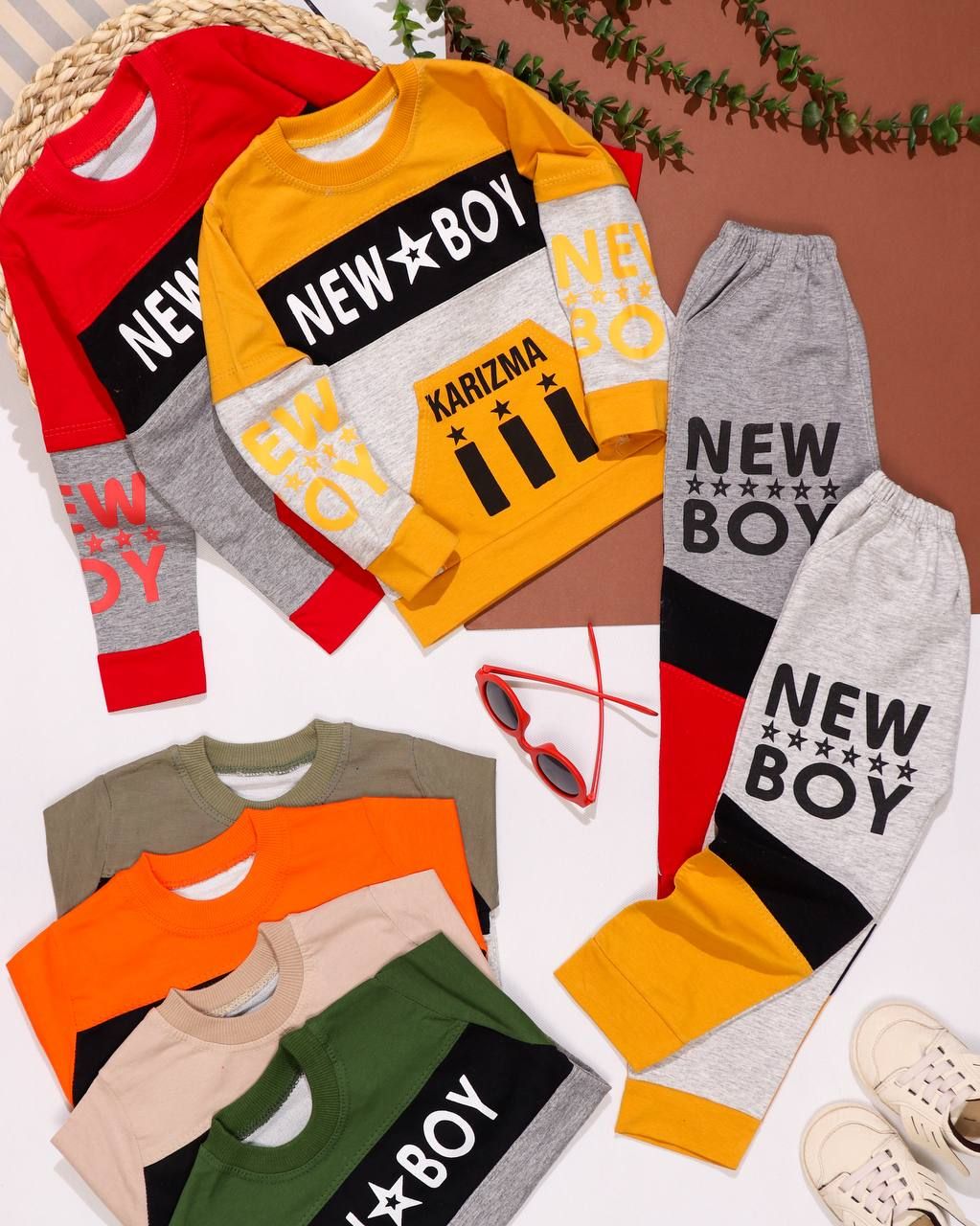 بلوز شلوار تیکه دوزی نیو بوی