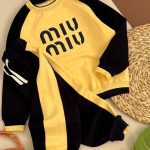 بلوز شلوار تیکه دوزی miu miu