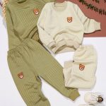 بلوز شلوار ژاکارد خطی تدی