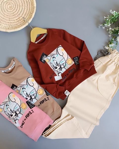 بلوز شلوار کتان تام و‌جری