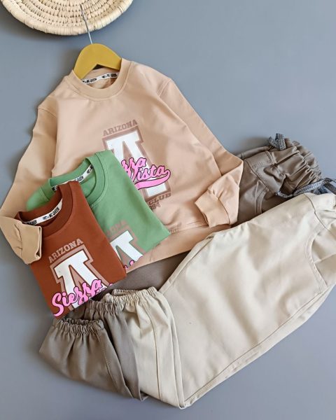 بلوز شلوار کتان حروف A